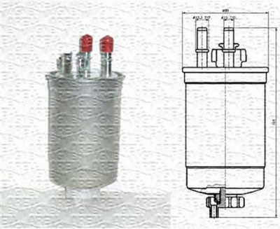 MAGNETI MARELLI 213908583000 -  Топливный фильтр